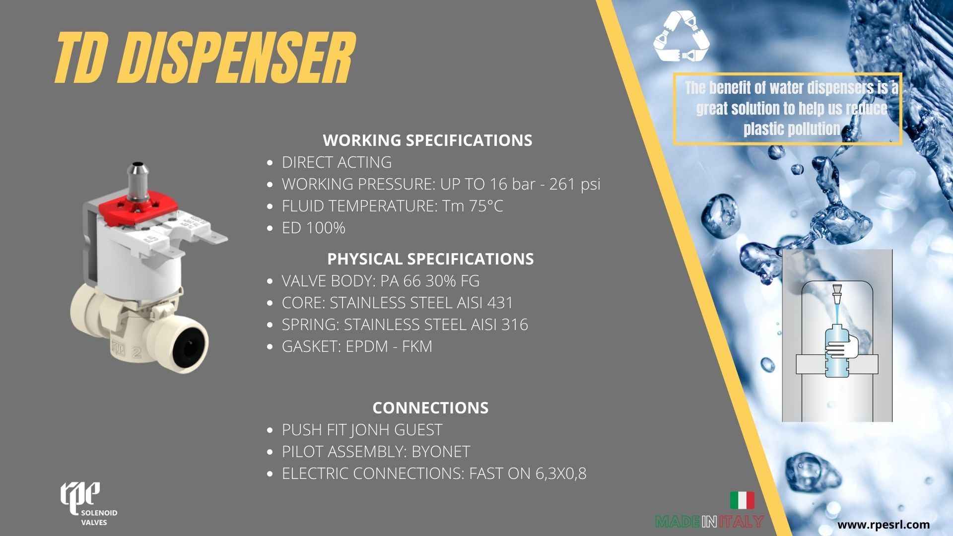 TD Dispenser, una solución para producir menos plástico